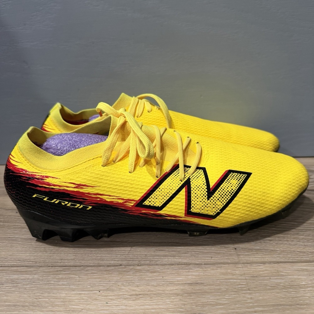 New Balance Furon Elite Hg V8 Yellow Black Width UF1H9YS Men's Size 12